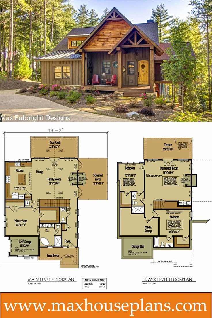 Rustic Cabin House Plans Best Of Small Cabin Home Plan with Open Living Floor Plan